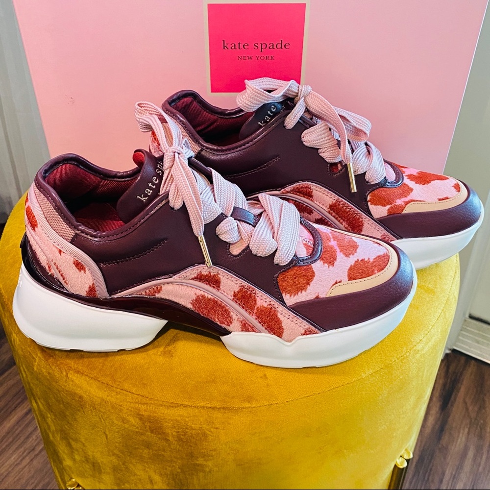 Kate Spade New York Womens Athletic Bulky Cloud Sneaker Multi Pink Sz 7.5 - Picture 9 of 10